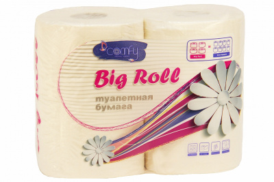 яБум.туалетная 2сл.Comfy Big Roll 4=8 (1уп-4шт) к-9